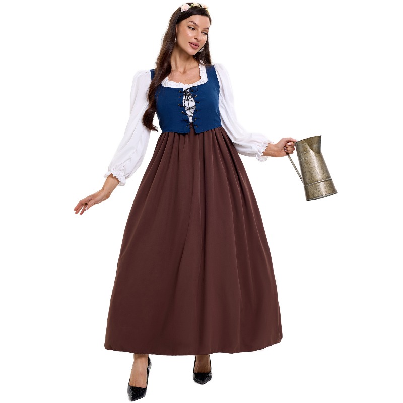 Skirts - Costume de paysanne vintage pour femmes,