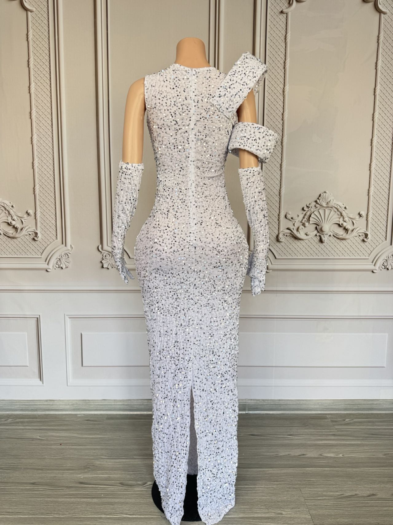 Robe longue scintillante à str - Sparkly Rhinestone Club Party Dress avis et prix