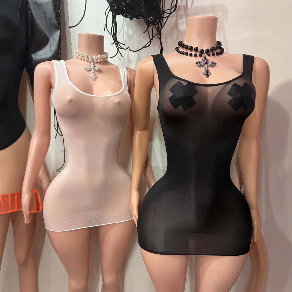 JENYAGE Robe mini sexy et tran - Sexy Mesh Sheer Bodycon Dress avis et prix