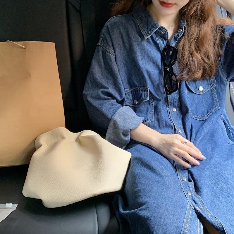 Nouvelle Robe Chemise en Jean  - Korean Style A Line Shirt Dress avis et prix