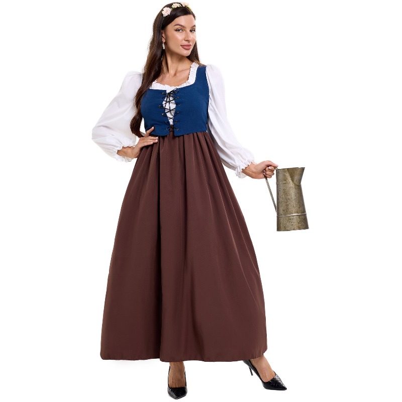 Costume de paysanne vintage po - Skirts avis et prix