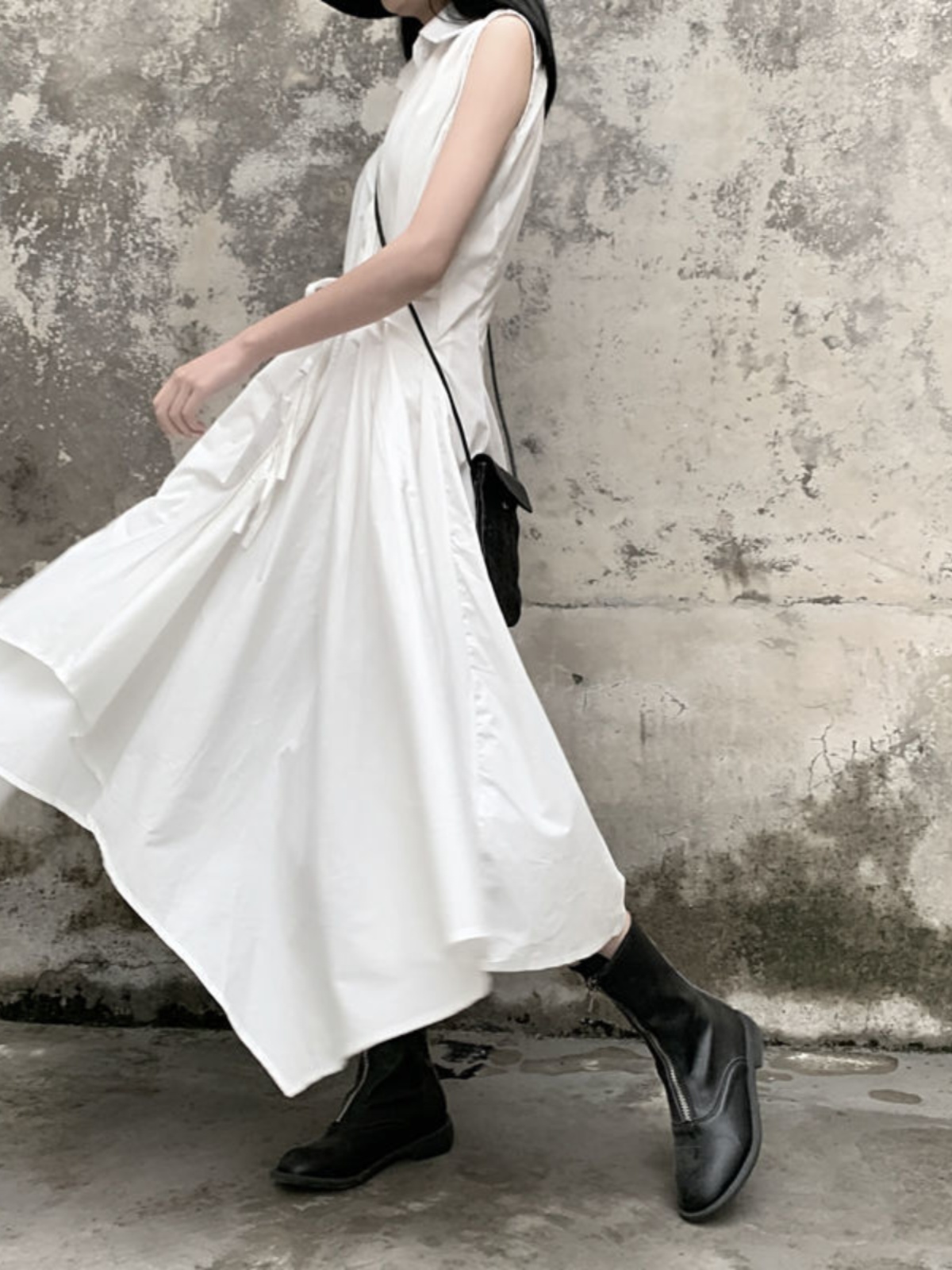 Robe chemise ultra-longue irré - Korean Style A Line Shirt Dress avis et prix