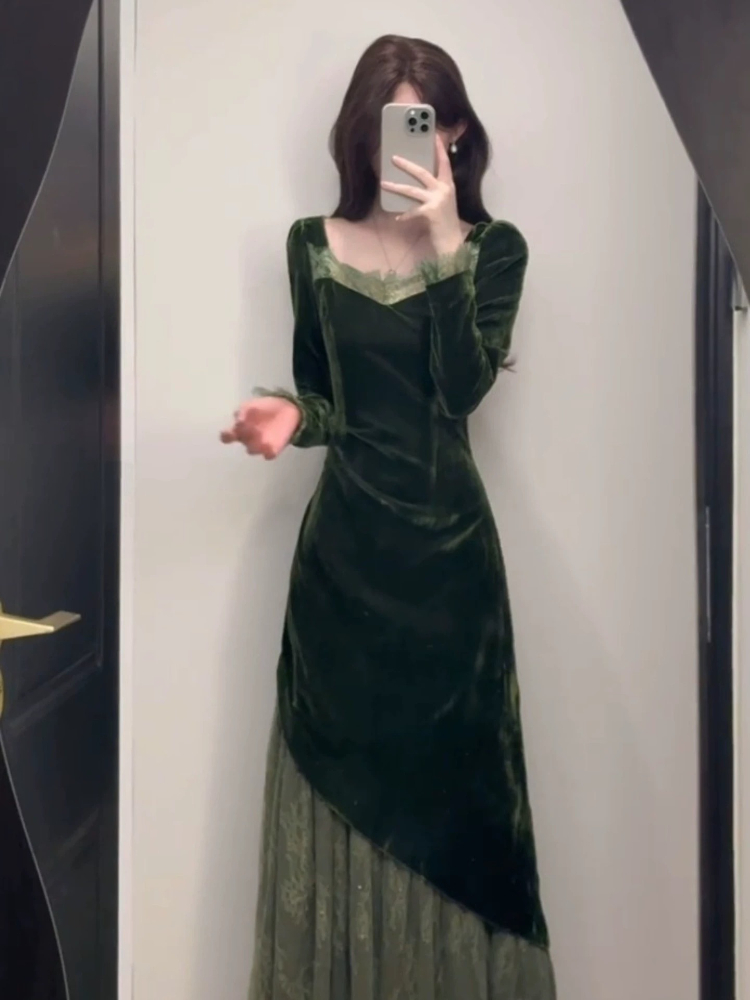Robe française Vintage élégant - French Vintage Floral Midi Dress avis et prix